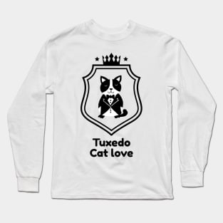 Tuxedo cat love Long Sleeve T-Shirt